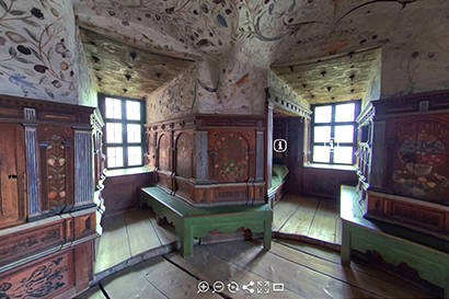 Virtual tour of Duke Karl's Chamber at Gripsholm Castle
